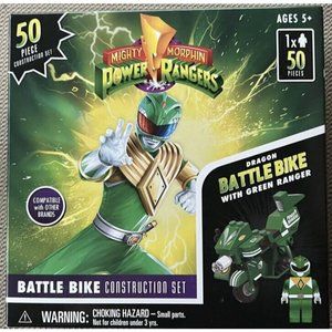 Mighty Morphin Power Rangers Battle Bike Construction Set Green Ranger